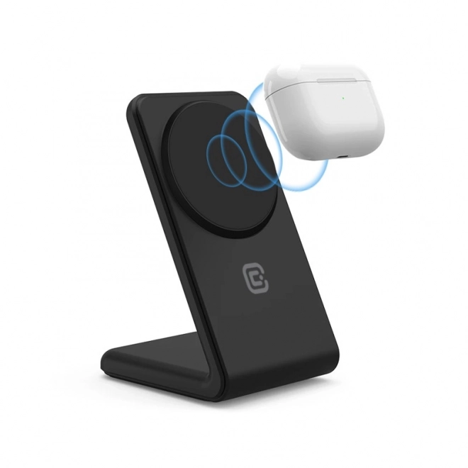 Bezdrátová nabíječka 2 v 1 s MagSafe pro iPhone a AirPods – Černá