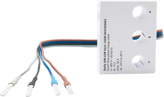Měřič spotřeby energie Shelly 3EM Gen3 WiFi