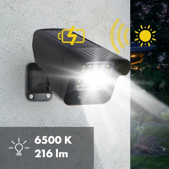 Atrapa kamery Solární LED s červeným světlem