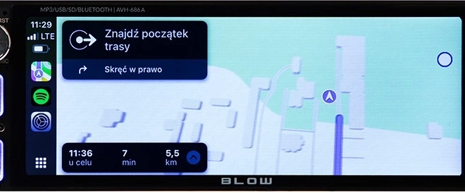 Autorádio BLOW s dotykovým displejem 7 palců a Bluetooth