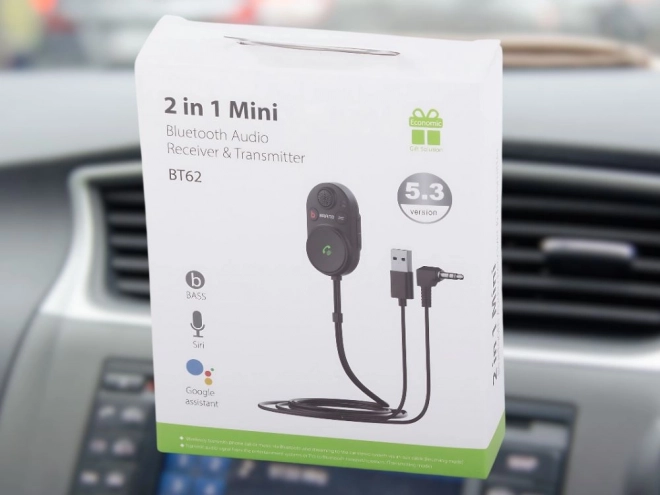 Bluetooth adaptér do auta s bass boostem