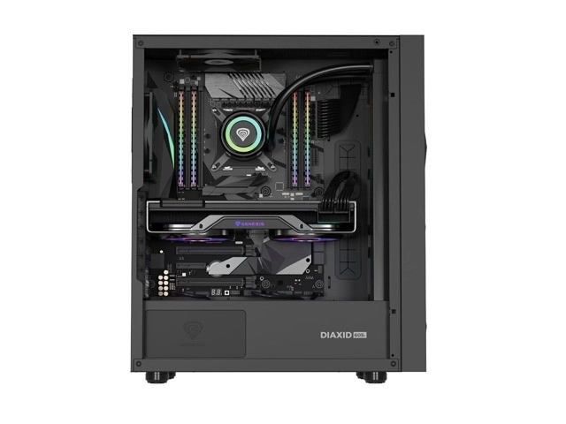 Genesis Diaxid 605F MIDI TOWER skříň USB-C černá