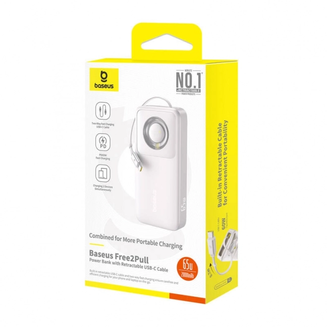 Výkonný powerbanka Baseus OS Free2Pull 20000mAh 65W