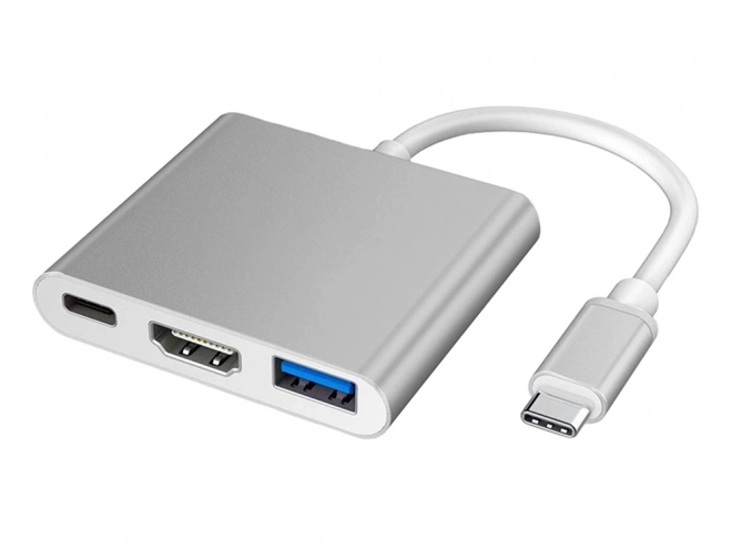 Adaptér 3v1 USB-C HDMI 4K