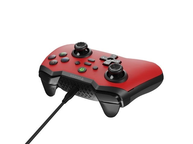 Genesis Mangan 300 drátový gamepad pro PC/Switch/Mobil Red