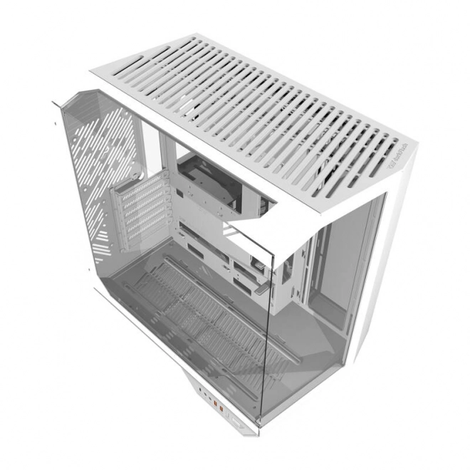 Počítačová skříň Darkflash DY470 bez ventilátorů (bílá)