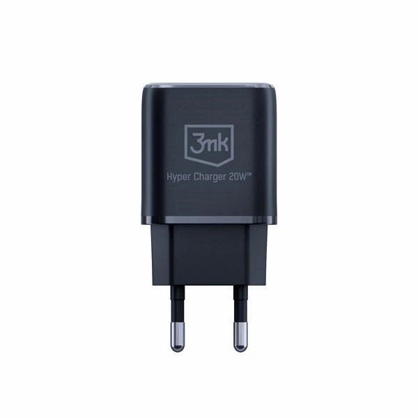 Nabíječka 20W 1xUSB-C +USB-A PD QC bez kabelu Černá