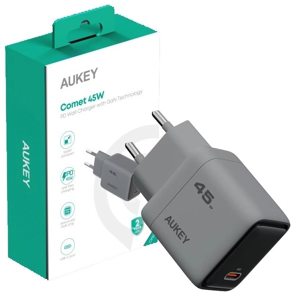 Mini nabíječka AUKEY 45W USB-C s rychlým nabíjením