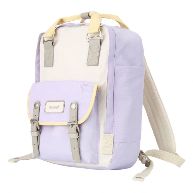Batoh na notebook Himawari 194L 14'' (fialový a pískový)