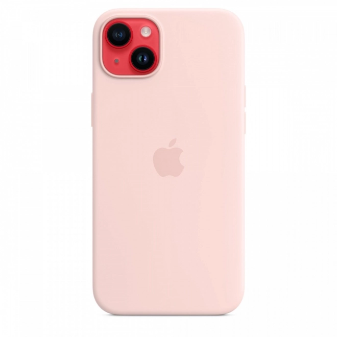 Silikonové pouzdro s MagSafe pro iPhone 14 Plus - krétová růžová