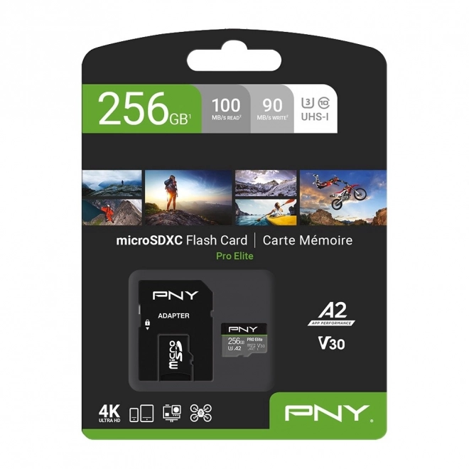 Paměťová karta MicroSDXC 256GB PNY PRO Elite