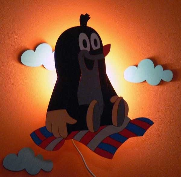 Dětská nástěnná lampa se šnekem