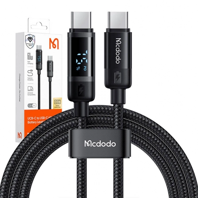 Mcdodo USB-C kabel 60W s digitálním displejem