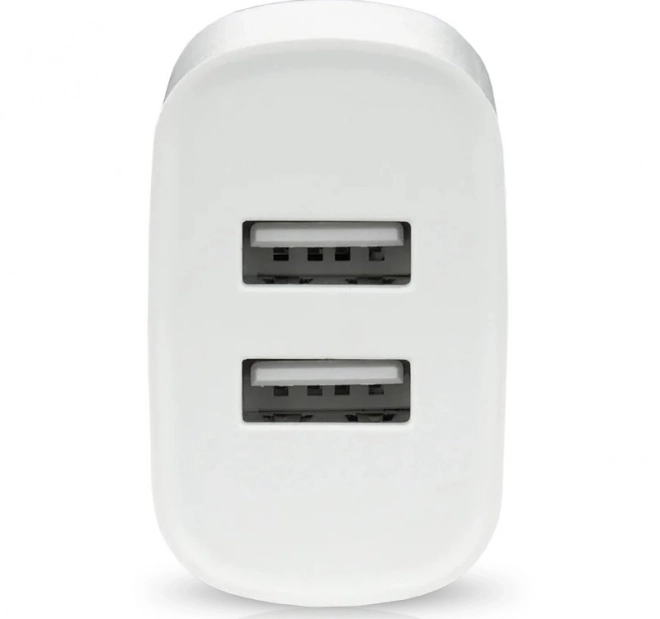 Nabíječka do sítě 2X USB 2,4A bílá