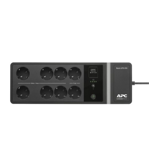 APC Back-UPS 650VA (400 W) se zásuvkami Schuko a USB nabíjecím portem