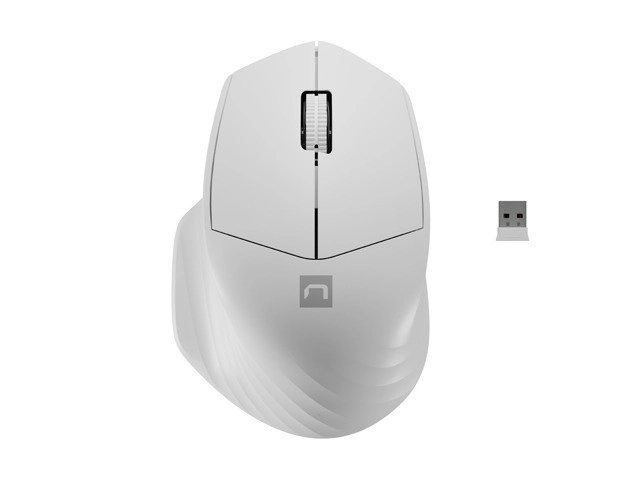 Bezdrátová myš Siskin 2 1600 DPI Bluetooth 5.0 + 2,4GHz – Bílá
