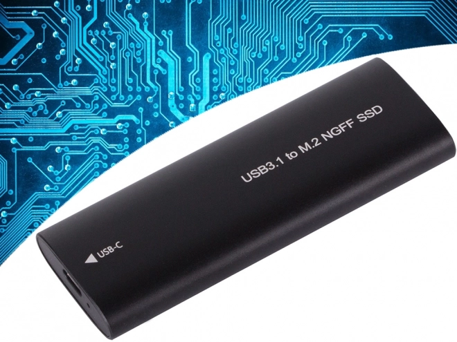 Externí box pro m.2 sata (ngff) ssd s usb‑c (usb 3.1), 2230–2280