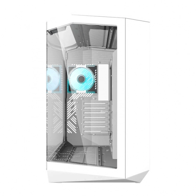Počítačová skříň Darkflash DY470 se 4 ventilátory (bílá)