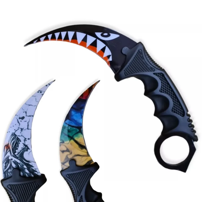 FOXTER® CARAMBIT NŮŽ CS:GO CLAW MIX COLOR CASE 19,5CM