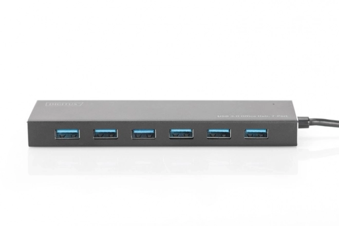 USB 3.0 hub 7portový, hliníkový