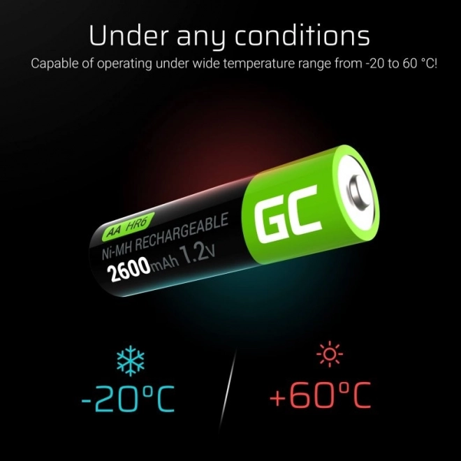 Nabíjecí články AA R6 2600mAh 16 kusů