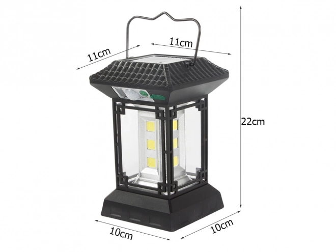 Solární lampa s pohybovým senzorem a dálkovým ovládáním