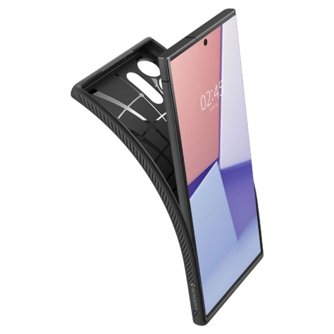 Spigen Liquid Air tenký matný černý obal pro Samsung Galaxy S24 Ultra