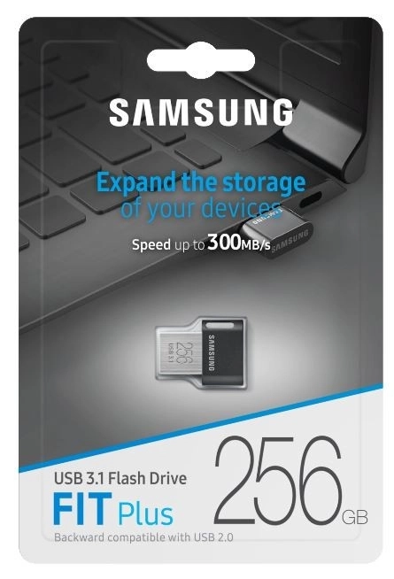 USB flash disk FIT Plus 256 GB šedý