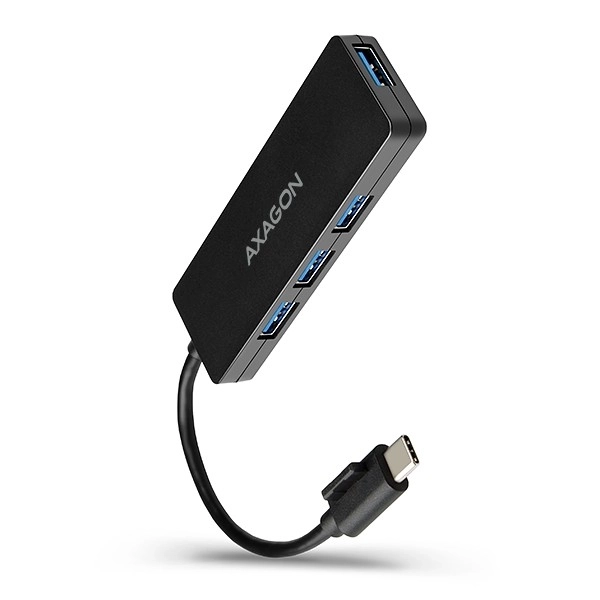 Axagon Slim USB Hub 4-portový USB 3.2 Gen 1 s 14cm Typ-C kabelem