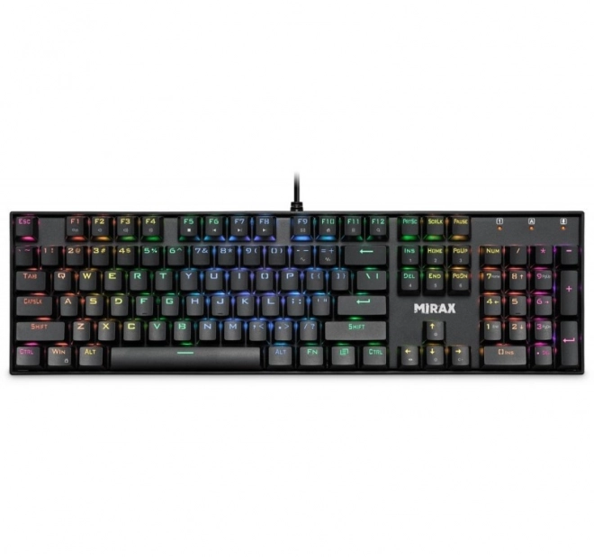 Mechanická klávesnice MIRAX GK-352 s RGB podsvícením černá