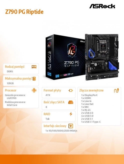 Płyta hlavní Z790 PG Riptide