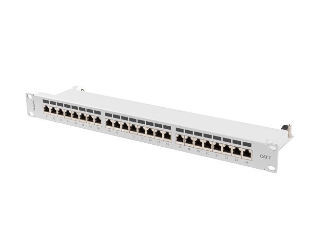 Patch panel 24 portů Cat 7 pro rack