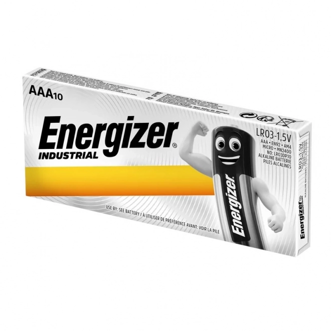 Průmyslové alkalické baterie AAA LR03 10 ks