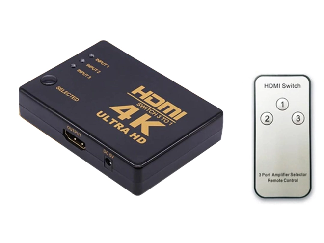 Tři HDMI zdroje na jednom vstupu TV