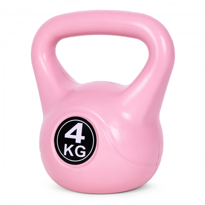 Kettlebell 4 kg růžový pro cvičení