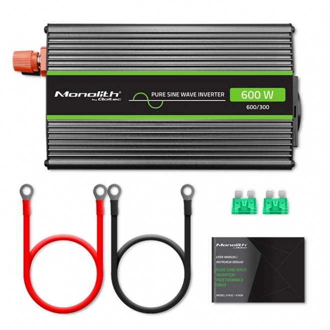 Převodník napětí Qoltec čistý sinus 300W/600W