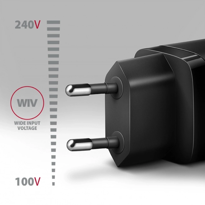 ACU-PD30 PD 30W síťová nabíječka, 1x port USB-C, PD3.0/QC3.0/AFC/FCP/Apple Black