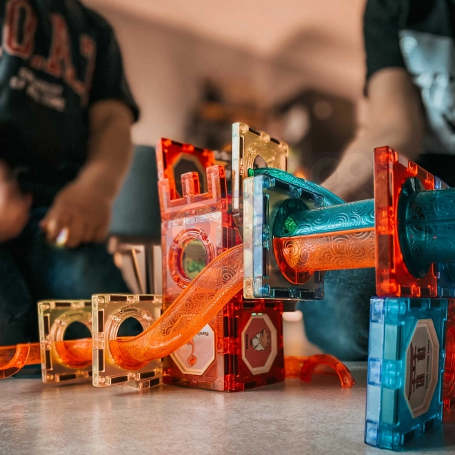 Svítící magnetická kuličková dráha 75 ks
