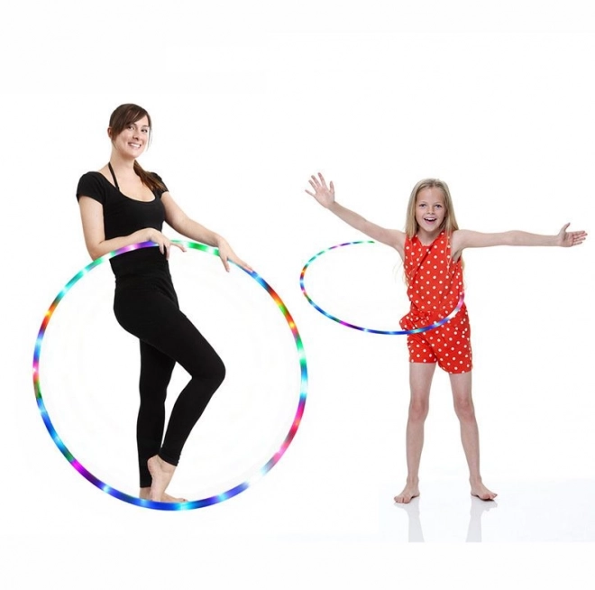LED svítící hula hop, 90 cm
