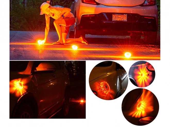 Silné Výstražné Světlo s 360° LED a Magnetem