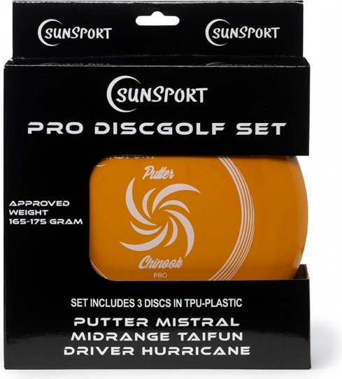 Sada DiscGolf Sunsport Pro - Putter, Mid Range a Driver Plast