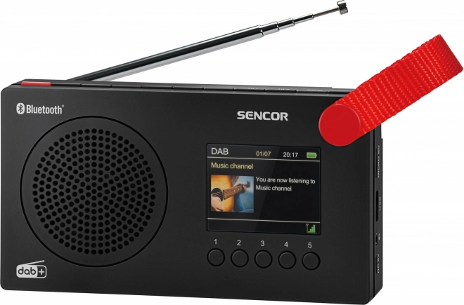 Digitální rádio s baterií SRD 7757B LCD displej, BL 5.0