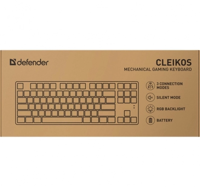 Mechanická klávesnice CLEIKOS GK-135 s LED podsvícením černá