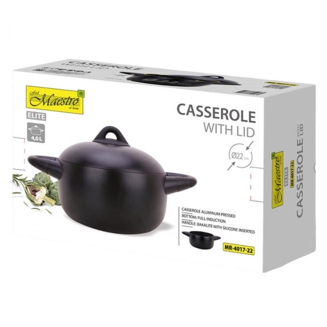 Hrnec s poklicí / kotlík MARBLE 22cm, 4,0l MR-4017-22