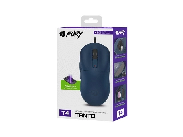 Herní myš Fury Tanto T4 RGB modrá
