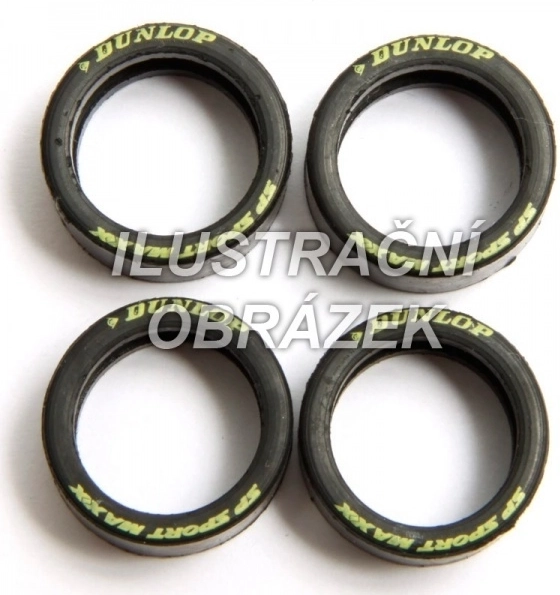 Pneumatiky pro BMW 3.5 CSL pro autodráhu EVO/D132 (4 ks)