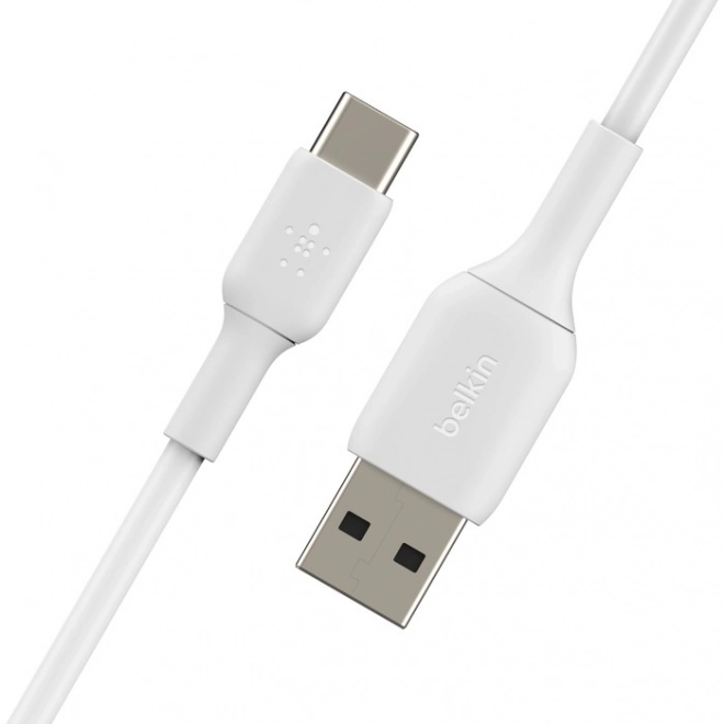 PVC kabel USB-C na USB-A 15 cm bílý