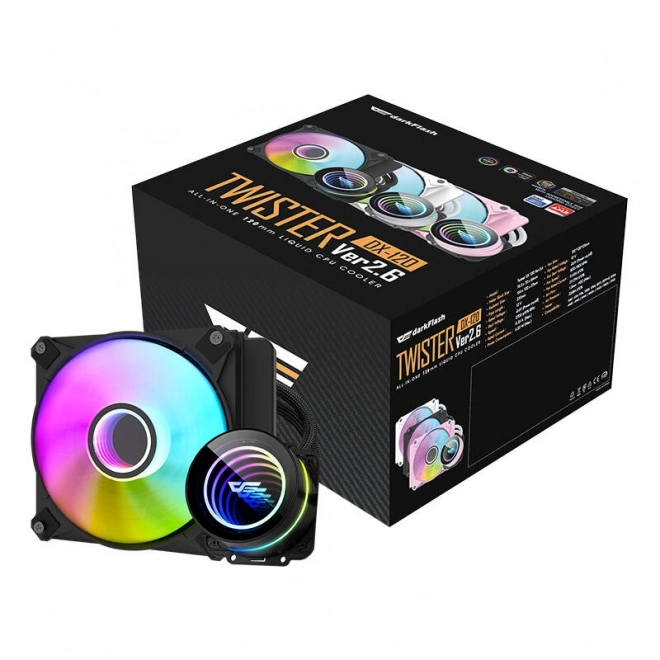 Vodní chlazení počítače Darkflash DX120 V2.6 (černá)