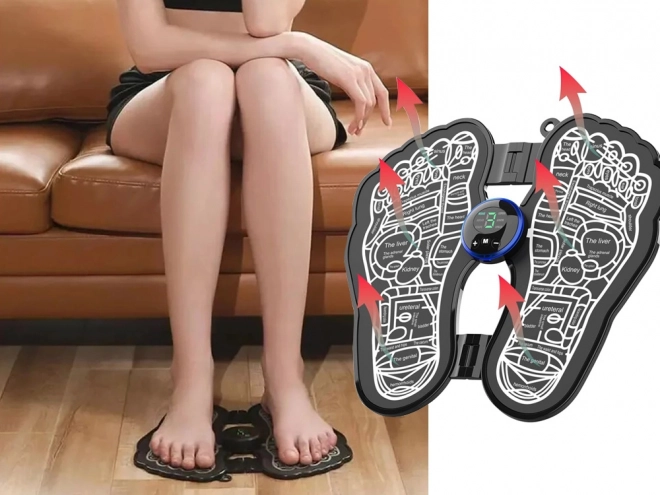 EMS Masážní podložka na nohy pro stimulaci krevního oběhu
