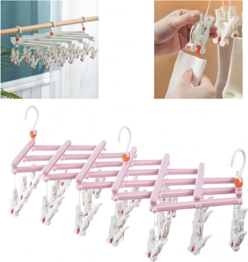 Skládací konstrukce a otočný háček